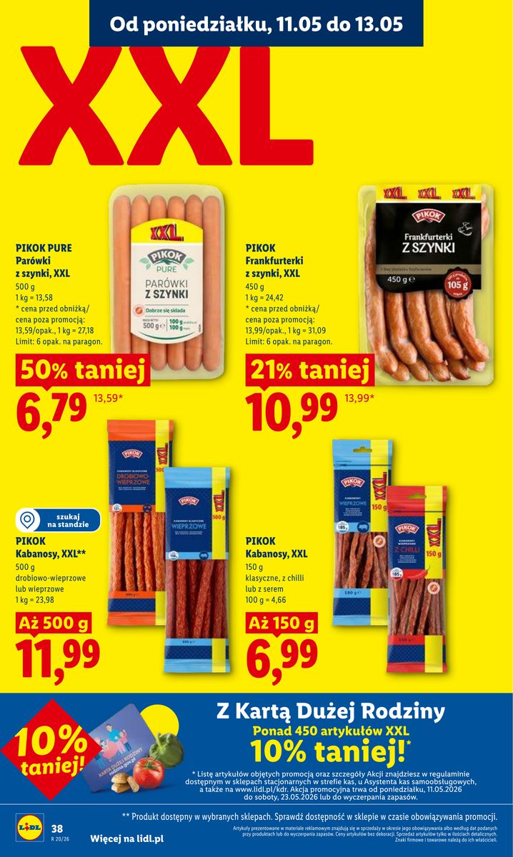 Lidl catalog page 38 — 2026-05-11 to 2026-05-13