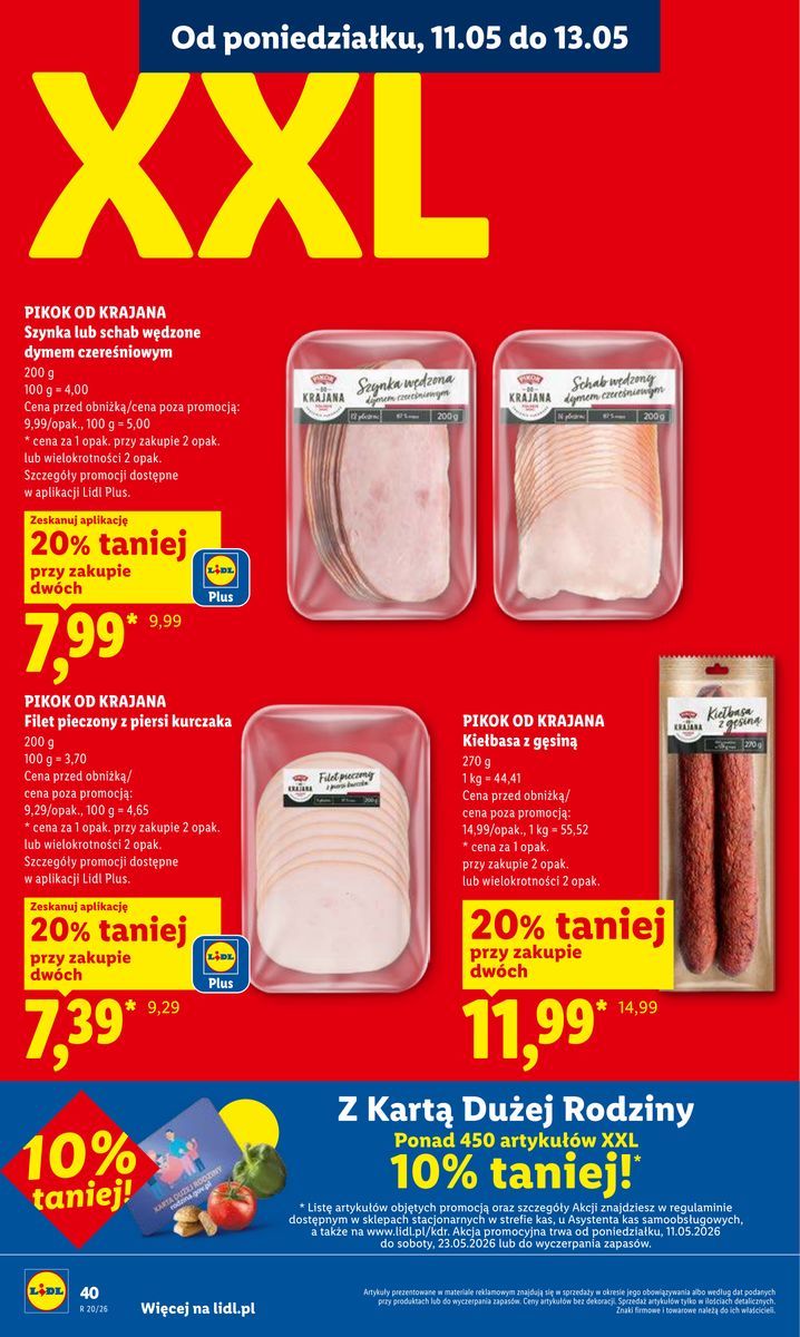 Lidl catalog page 40 — 2026-05-11 to 2026-05-13