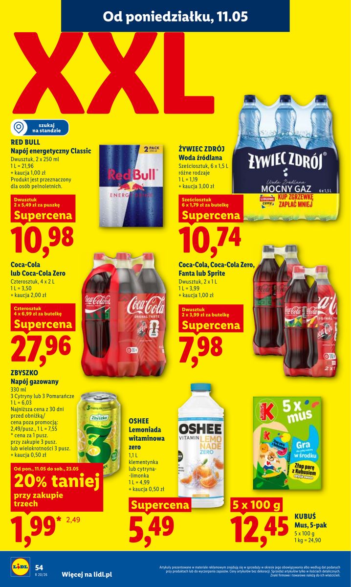 Lidl catalog page 54 — 2026-05-11 to 2026-05-13