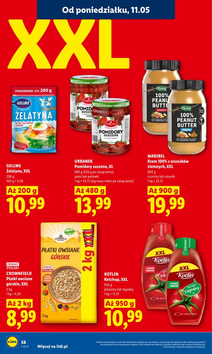 Lidl catalog page 58 — 2026-05-11 to 2026-05-13