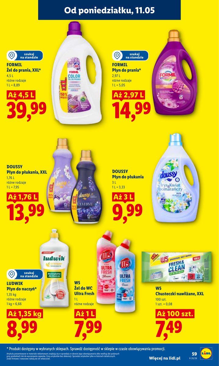 Lidl catalog page 59 — 2026-05-11 to 2026-05-13