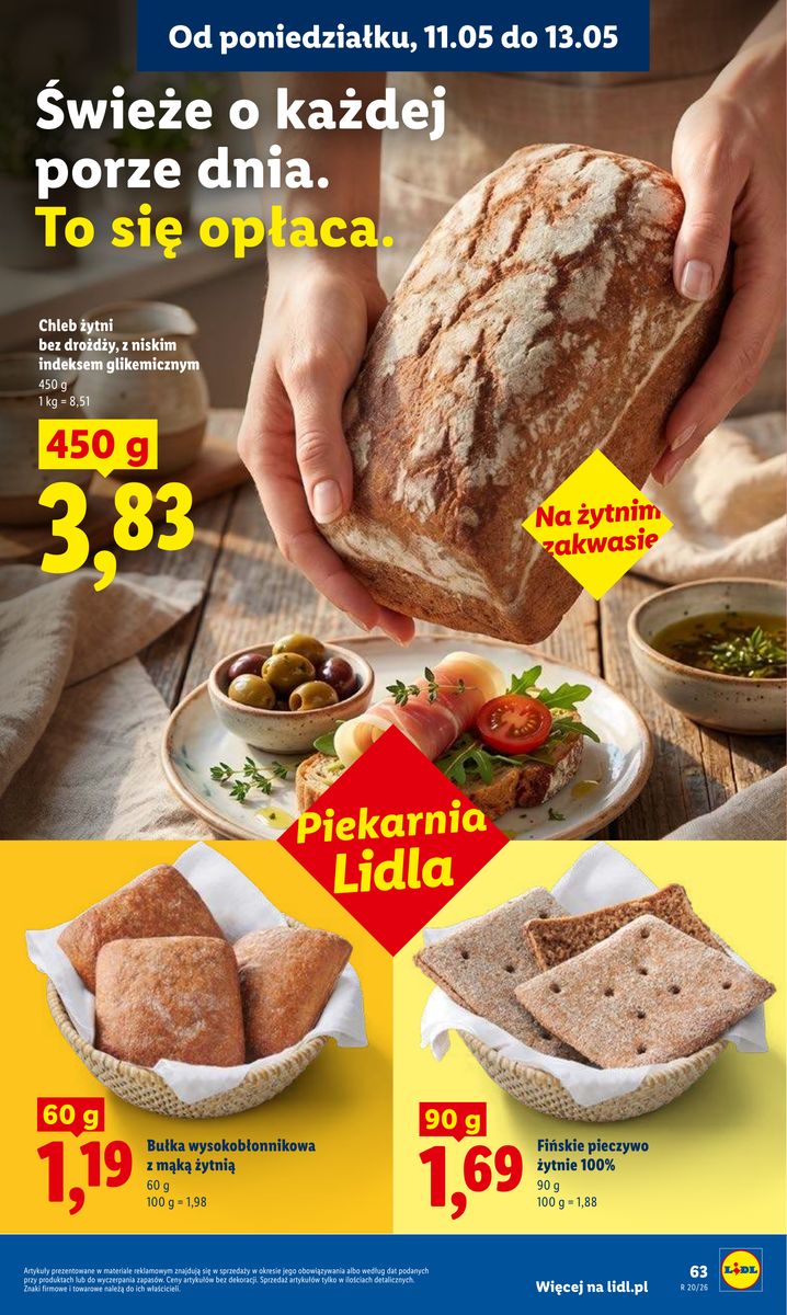 Lidl catalog page 63 — 2026-05-11 to 2026-05-13