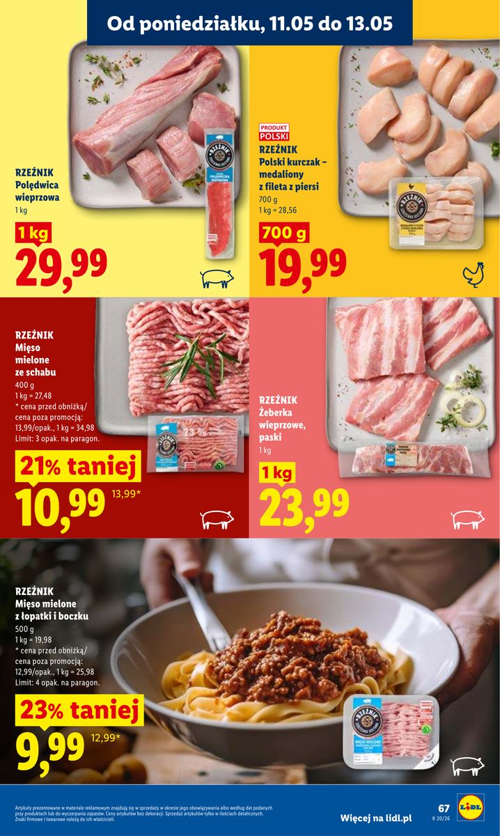 Lidl catalog page 67 — 2026-05-11 to 2026-05-13