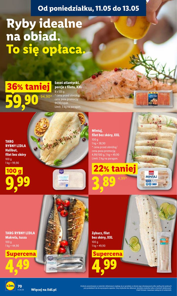 Lidl catalog page 70 — 2026-05-11 to 2026-05-13