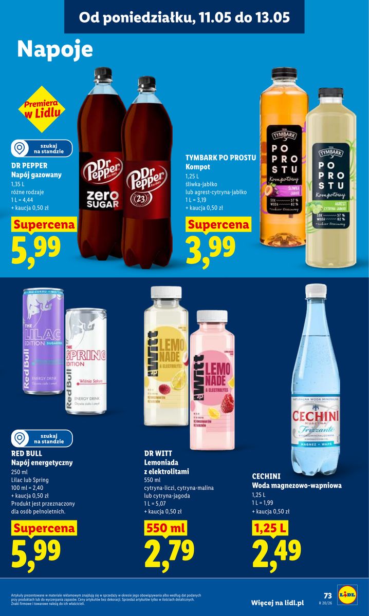 Lidl catalog page 73 — 2026-05-11 to 2026-05-13