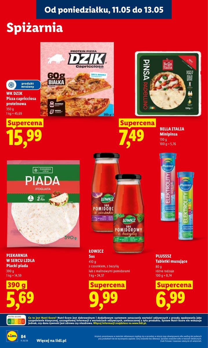 Lidl catalog page 86 — 2026-05-11 to 2026-05-13