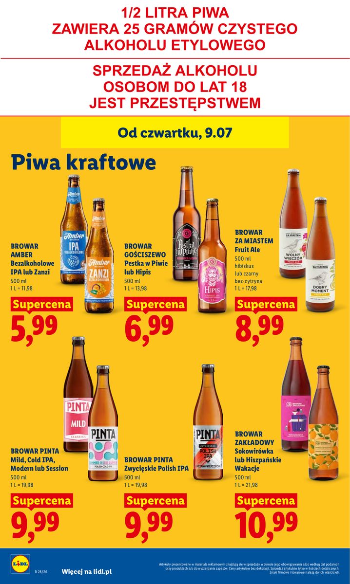 Lidl catalog page 72 — 2026-07-09 to 2026-07-11