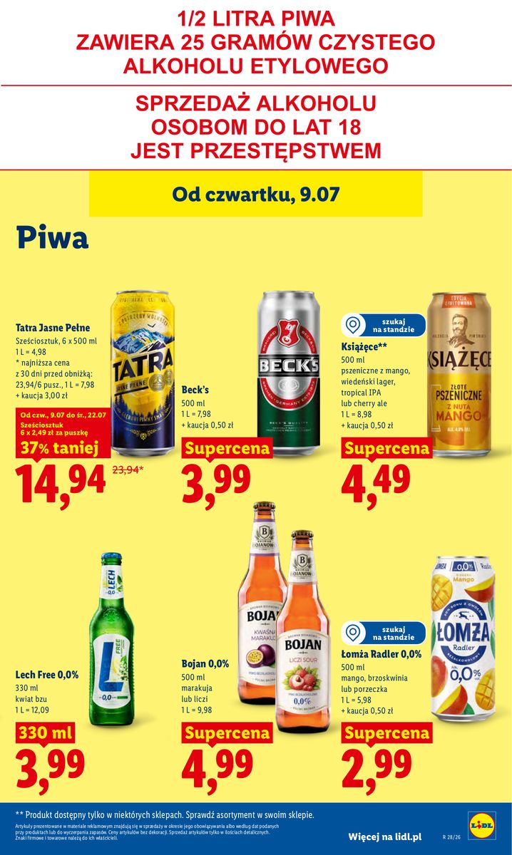Lidl catalog page 75 — 2026-07-09 to 2026-07-11