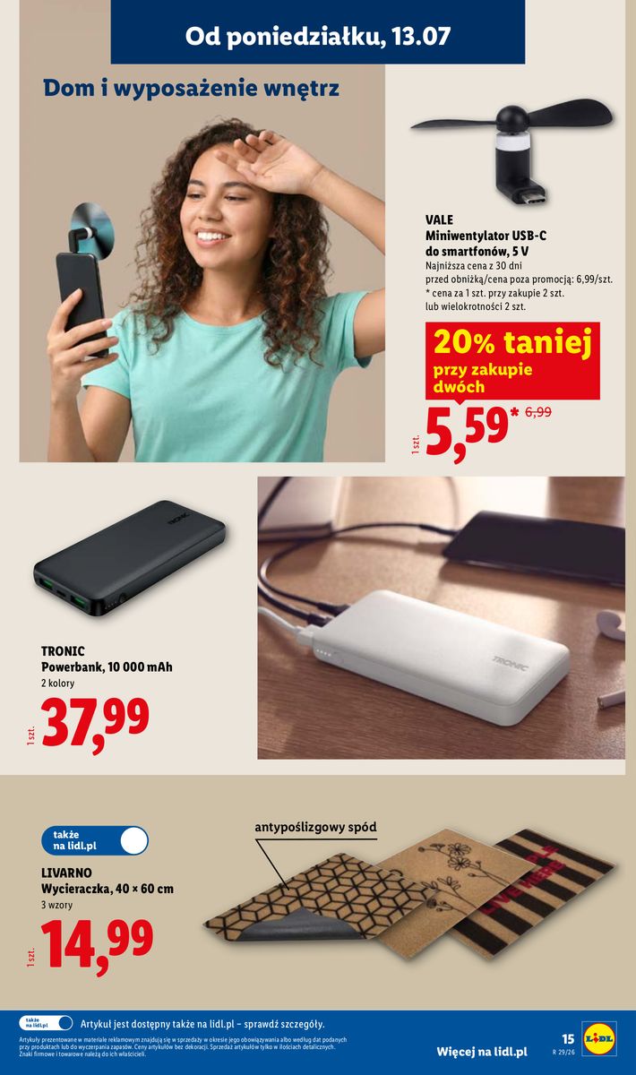 Lidl catalog page 15 — 2026-07-13 to 2026-07-13
