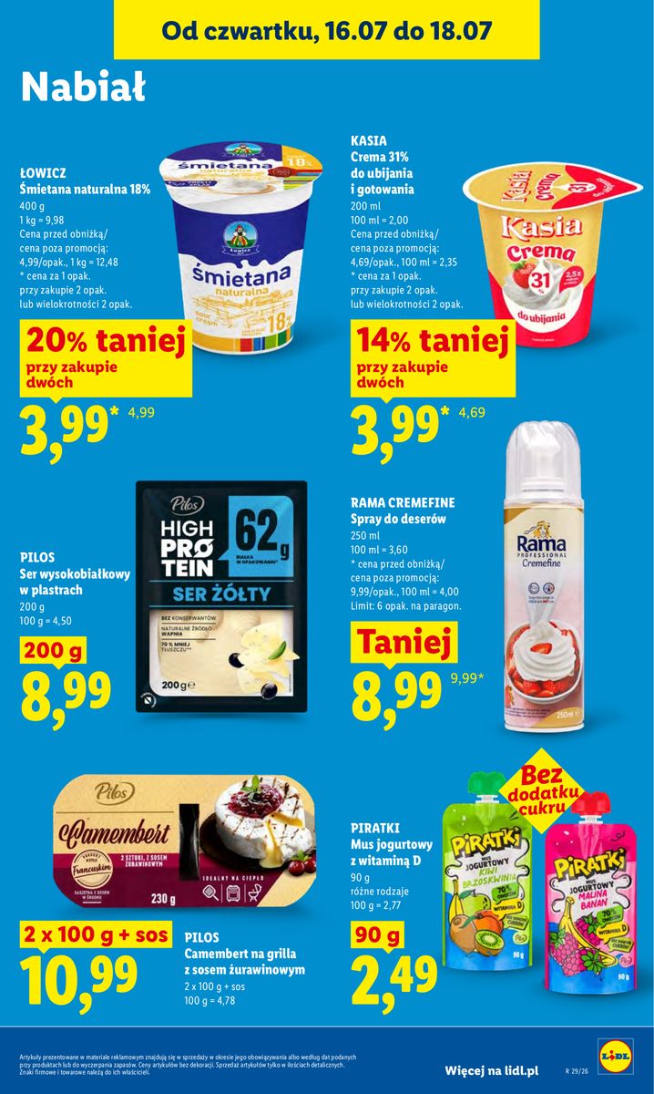 Lidl catalog page 67 — 2026-07-16 to 2026-07-18