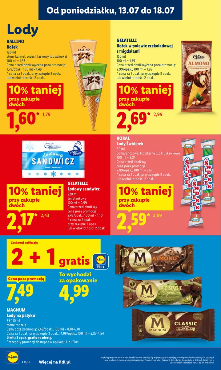 Lidl catalog page 74 — 2026-07-16 to 2026-07-18