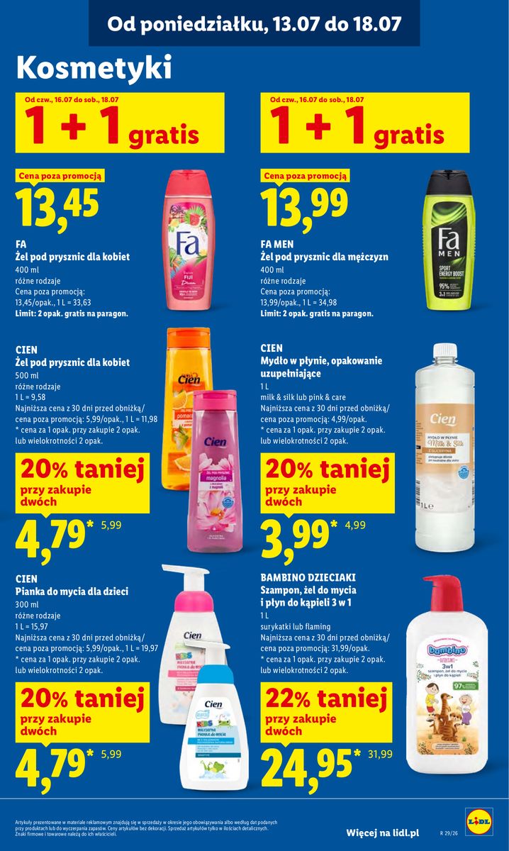 Lidl catalog page 95 — 2026-07-16 to 2026-07-18