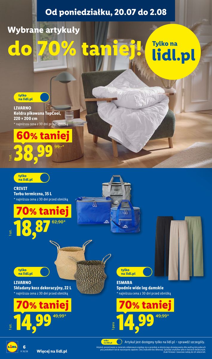 Lidl catalog page 6 — 2026-07-20 to 2026-07-20