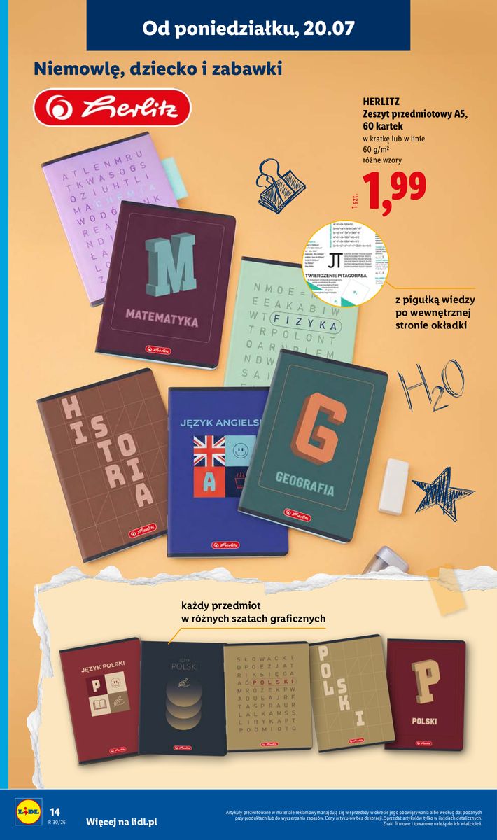 Lidl catalog page 14 — 2026-07-20 to 2026-07-20
