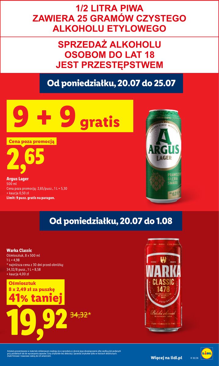 Lidl catalog page 23 — 2026-07-20 to 2026-07-22