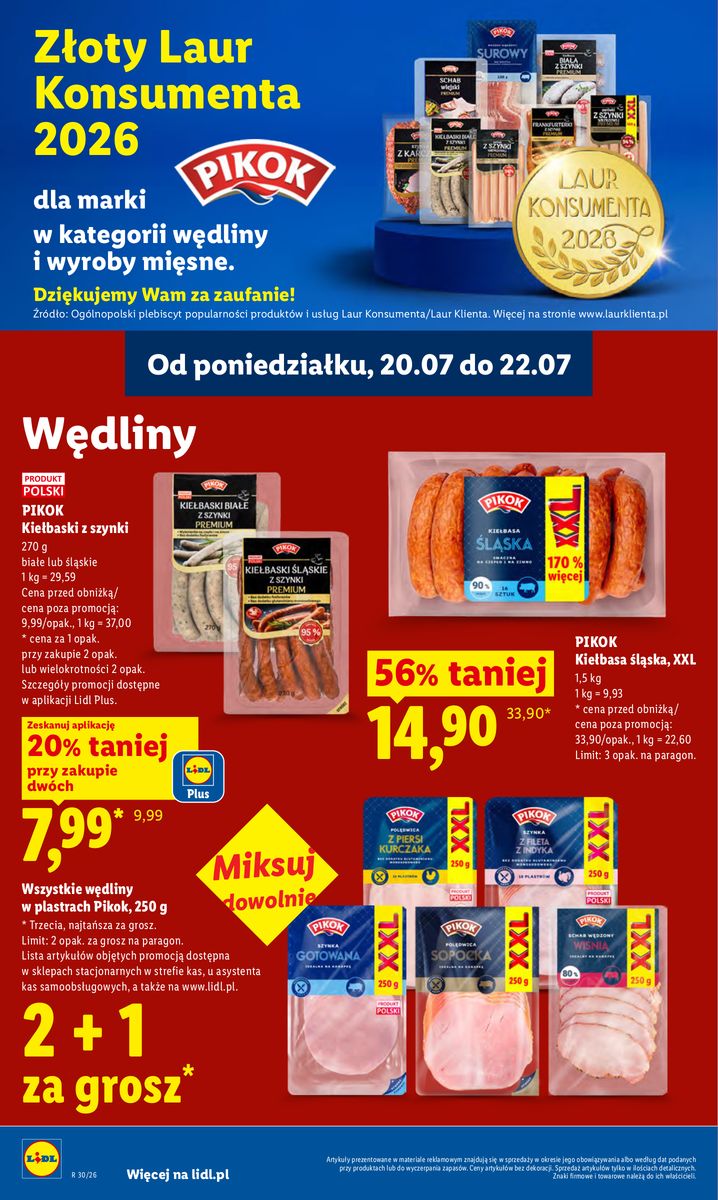 Lidl catalog page 70 — 2026-07-20 to 2026-07-22