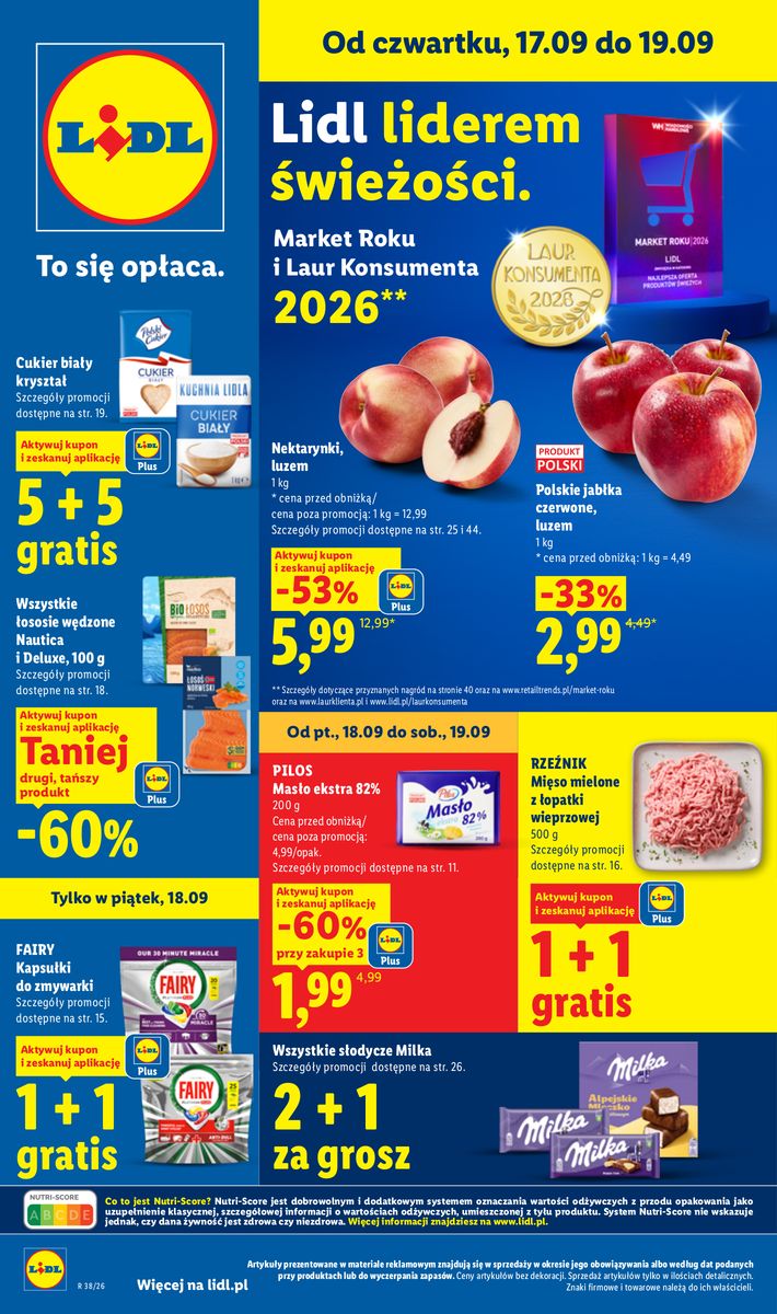 Lidl catalog page 1 — 2026-09-17 to 2026-09-19