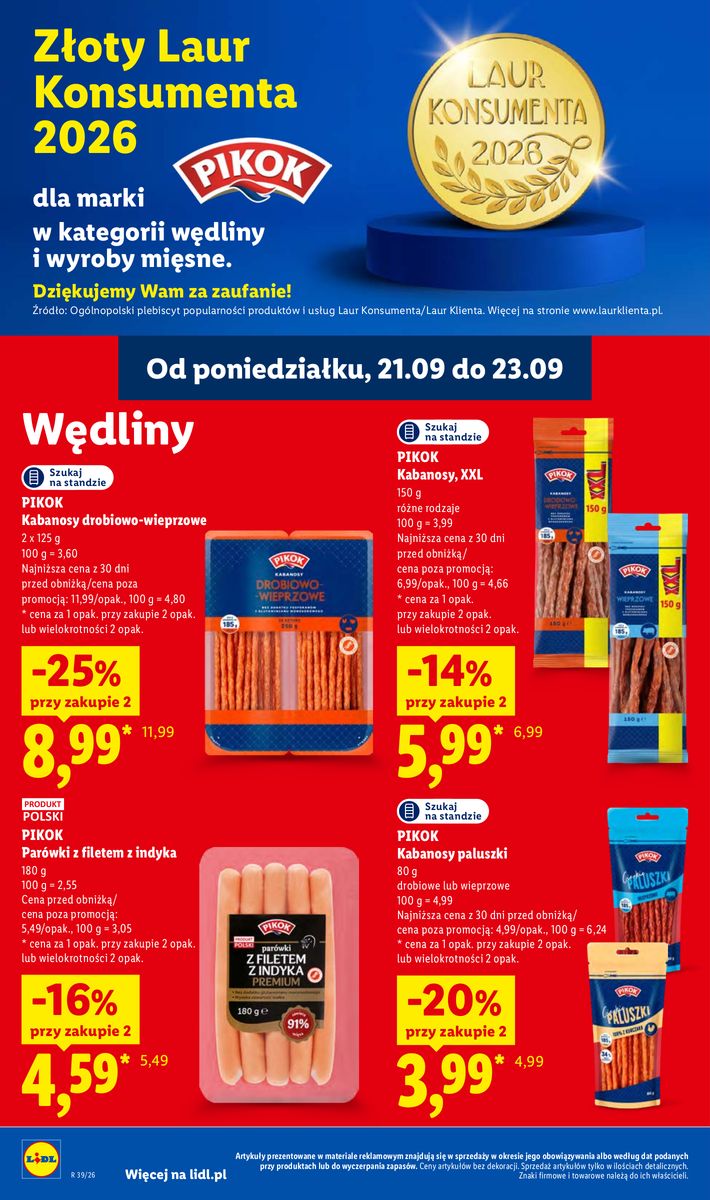 Lidl catalog page 62 — 2026-09-21 to 2026-09-23