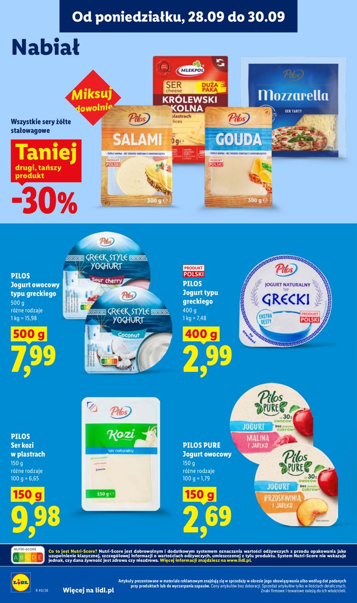 Lidl catalog page 62 — 2026-09-28 to 2026-09-30
