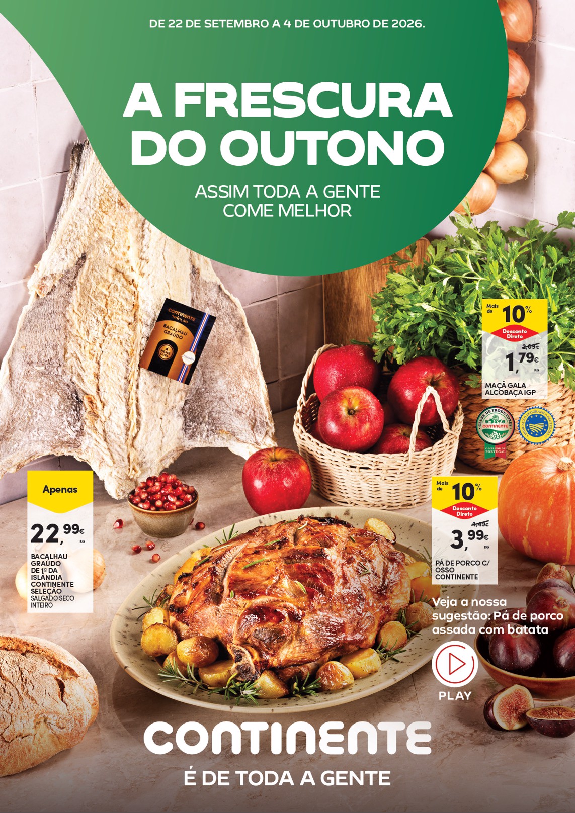 Continente catalog 2026-09-22 to 2026-10-04