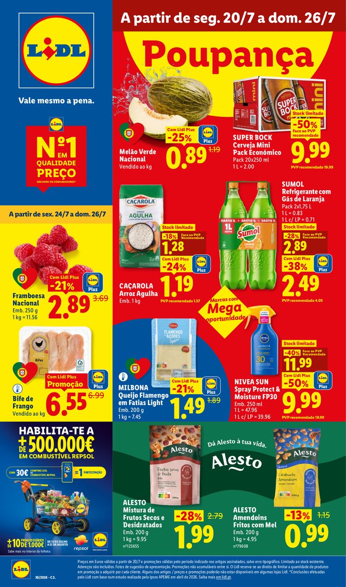Lidl catalog page 1 — 2026-07-20 to 2026-07-20