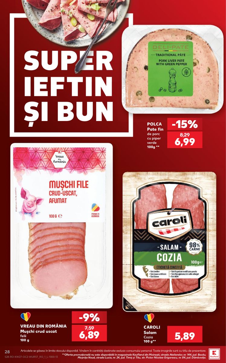 Kaufland catalog page 28 — 2026-07-01 to 2026-07-07