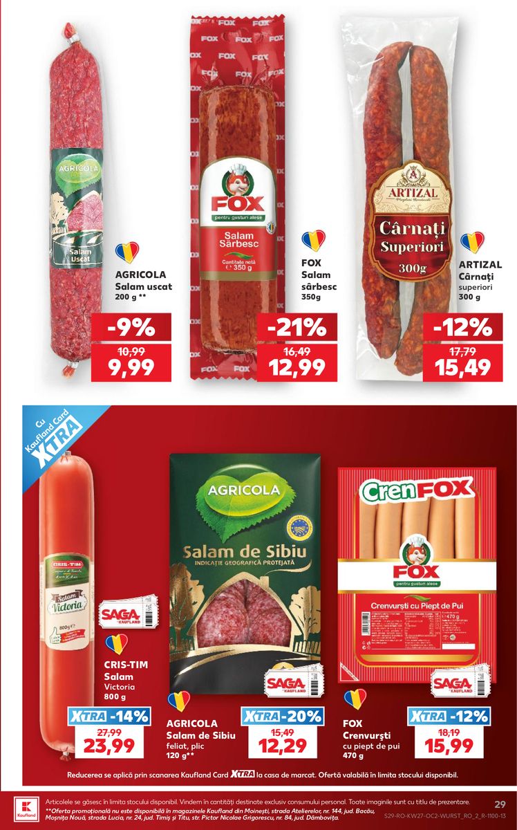 Kaufland catalog page 29 — 2026-07-01 to 2026-07-07