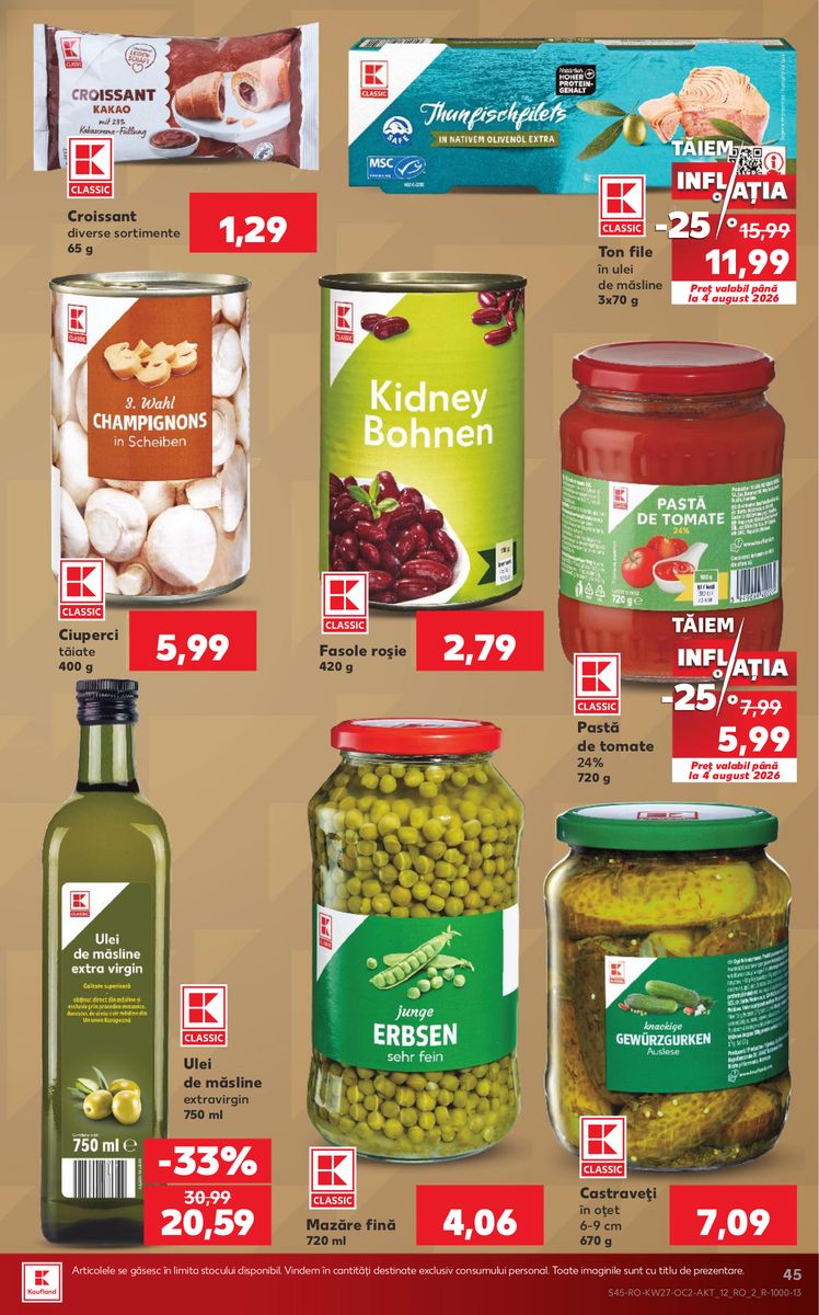 Kaufland catalog page 45 — 2026-07-01 to 2026-07-07