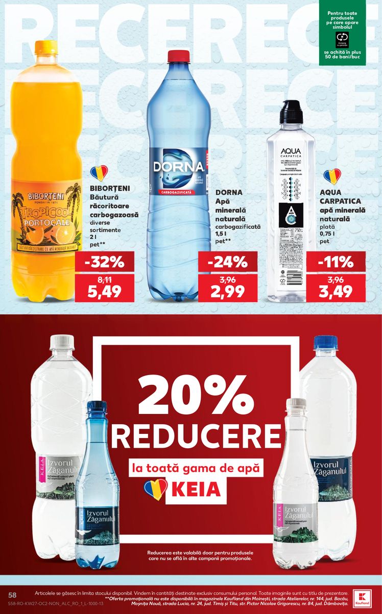 Kaufland catalog page 58 — 2026-07-01 to 2026-07-07