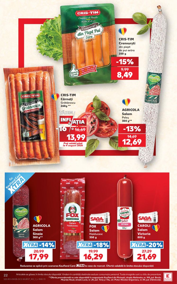 Kaufland catalog page 22 — 2026-07-08 to 2026-07-14