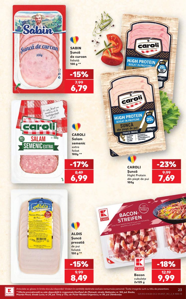 Kaufland catalog page 23 — 2026-07-08 to 2026-07-14