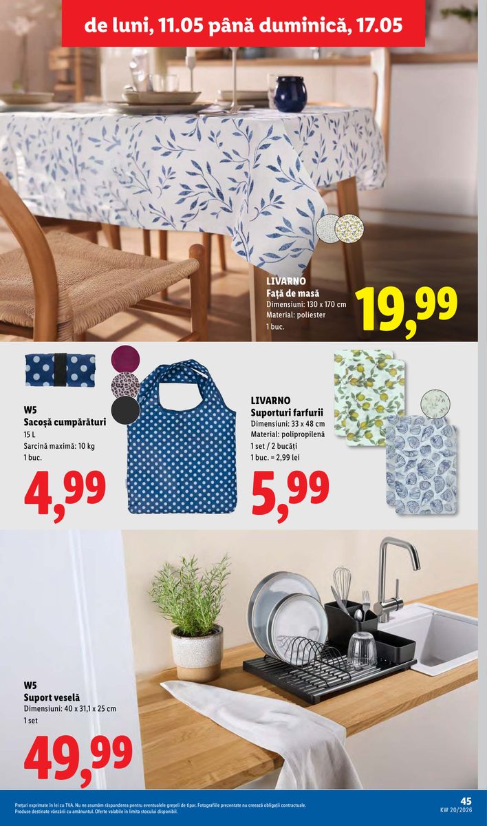 Lidl catalog page 45 — 2026-05-11 to 2026-05-17