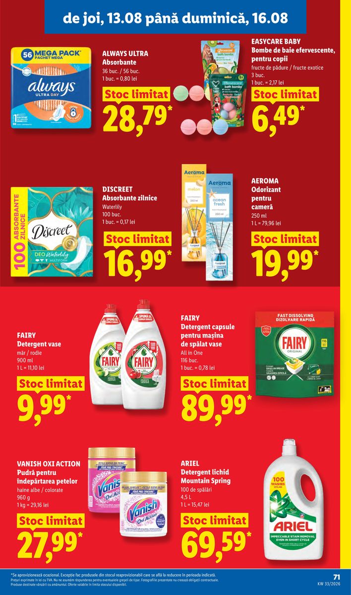 Lidl catalog page 71 — 2026-08-10 to 2026-08-16