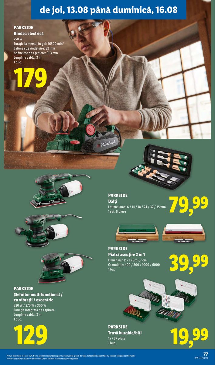 Lidl catalog page 77 — 2026-08-10 to 2026-08-16