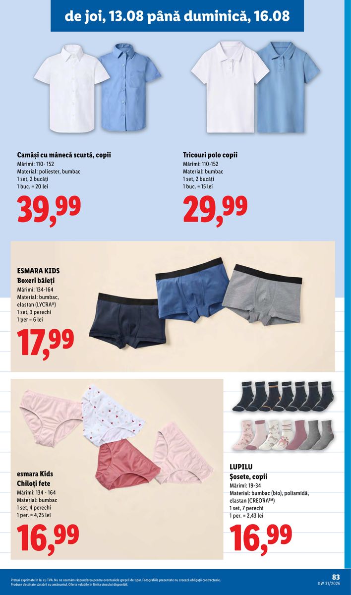 Lidl catalog page 83 — 2026-08-10 to 2026-08-16