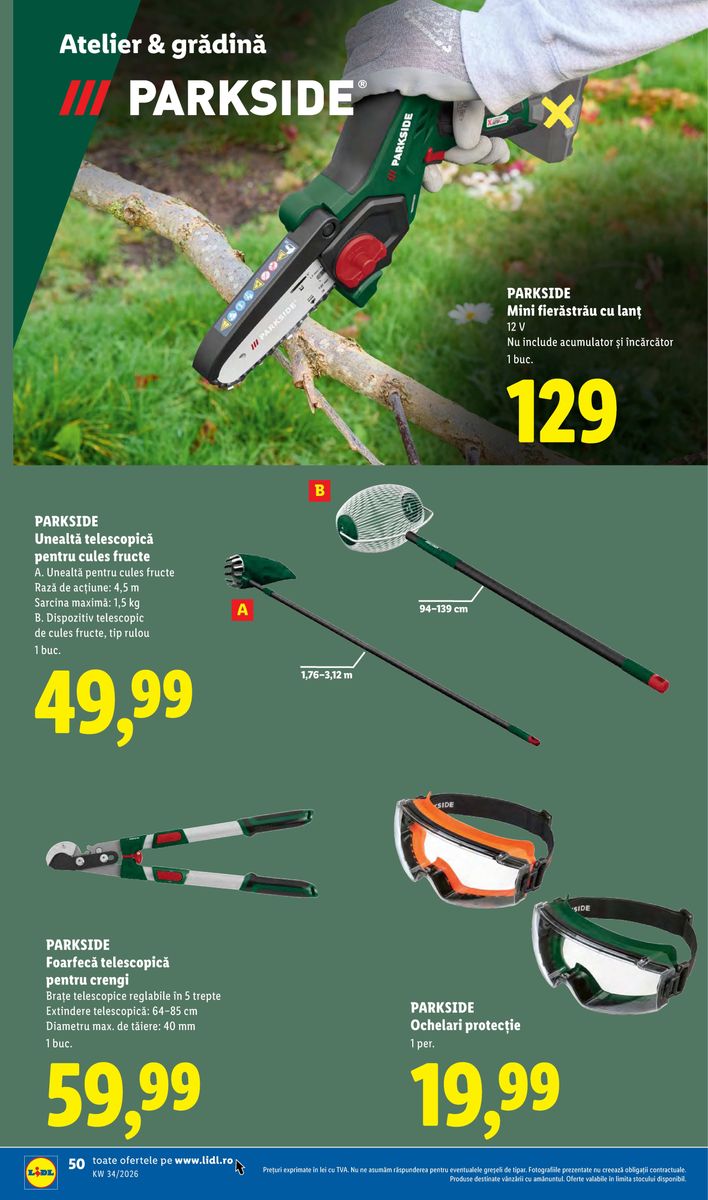 Lidl catalog page 50 — 2026-08-17 to 2026-08-23