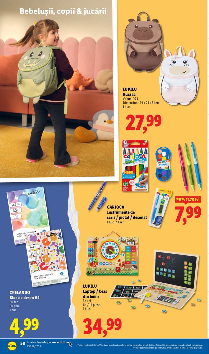 Lidl catalog page 58 — 2026-08-17 to 2026-08-23
