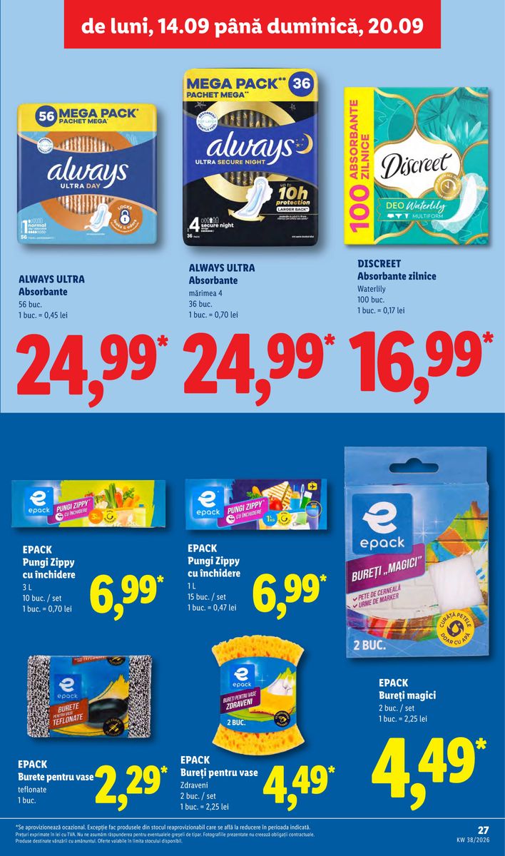 Lidl catalog page 27 — 2026-09-14 to 2026-09-20