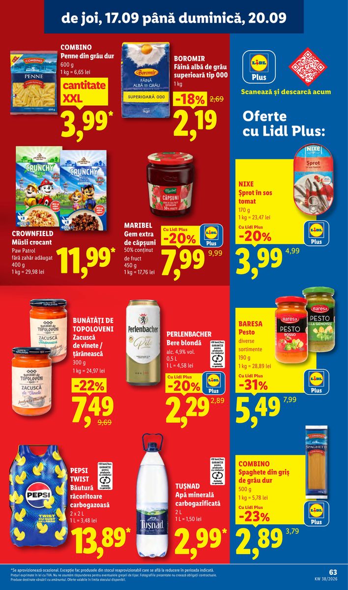 Lidl catalog page 63 — 2026-09-14 to 2026-09-20