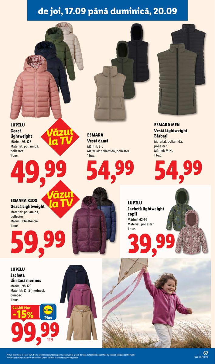 Lidl catalog page 67 — 2026-09-14 to 2026-09-20