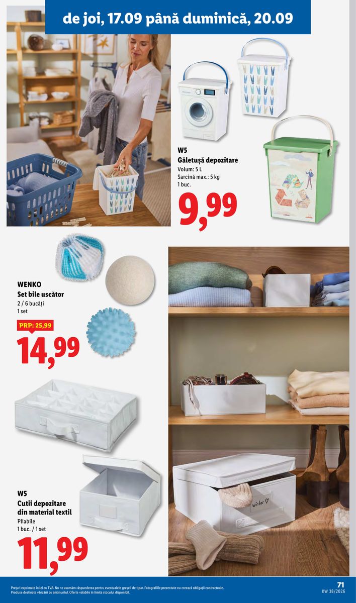 Lidl catalog page 71 — 2026-09-14 to 2026-09-20