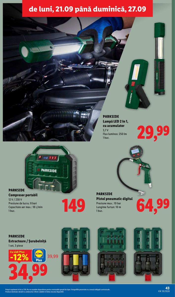 Lidl catalog page 43 — 2026-09-21 to 2026-09-27