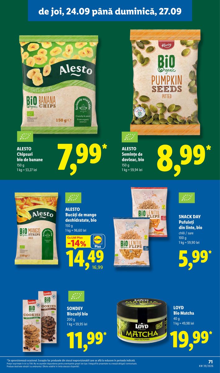 Lidl catalog page 71 — 2026-09-21 to 2026-09-27