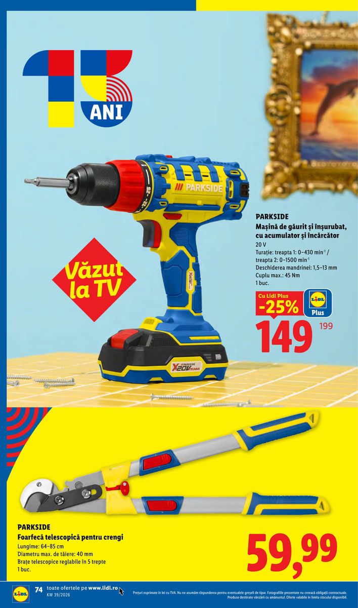 Lidl catalog page 74 — 2026-09-21 to 2026-09-27