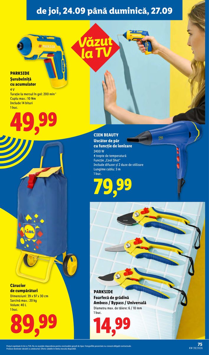 Lidl catalog page 75 — 2026-09-21 to 2026-09-27