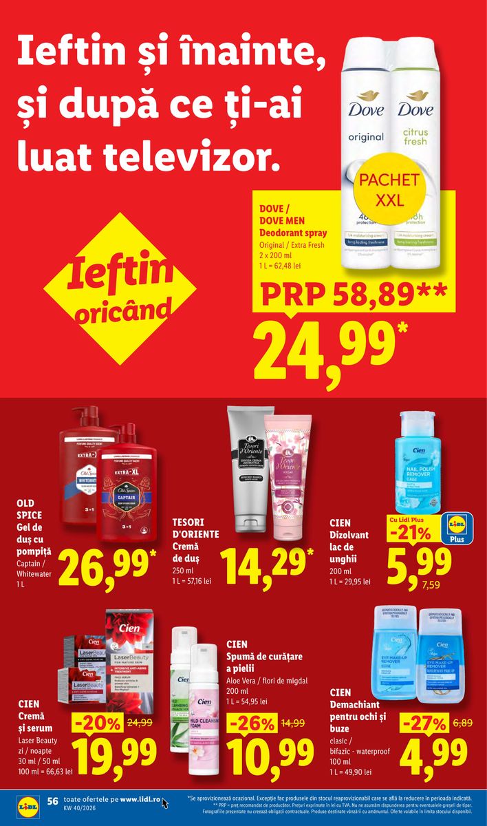 Lidl catalog page 56 — 2026-09-28 to 2026-10-04