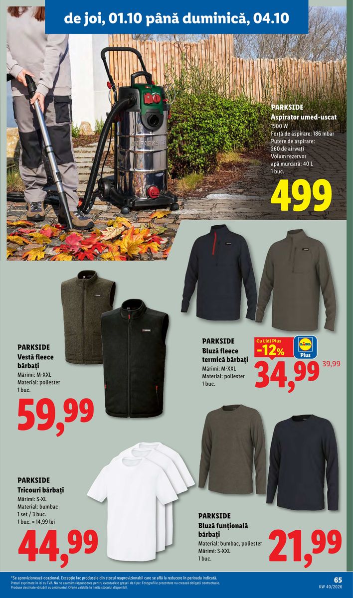 Lidl catalog page 65 — 2026-09-28 to 2026-10-04