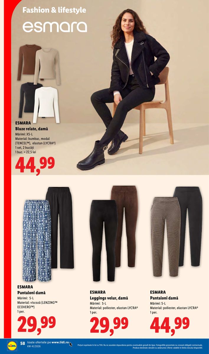 Lidl catalog page 58 — 2026-10-05 to 2026-10-11