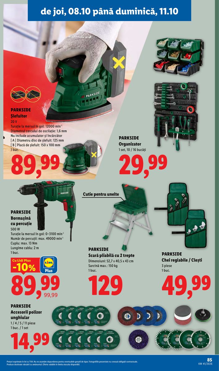 Lidl catalog page 85 — 2026-10-05 to 2026-10-11