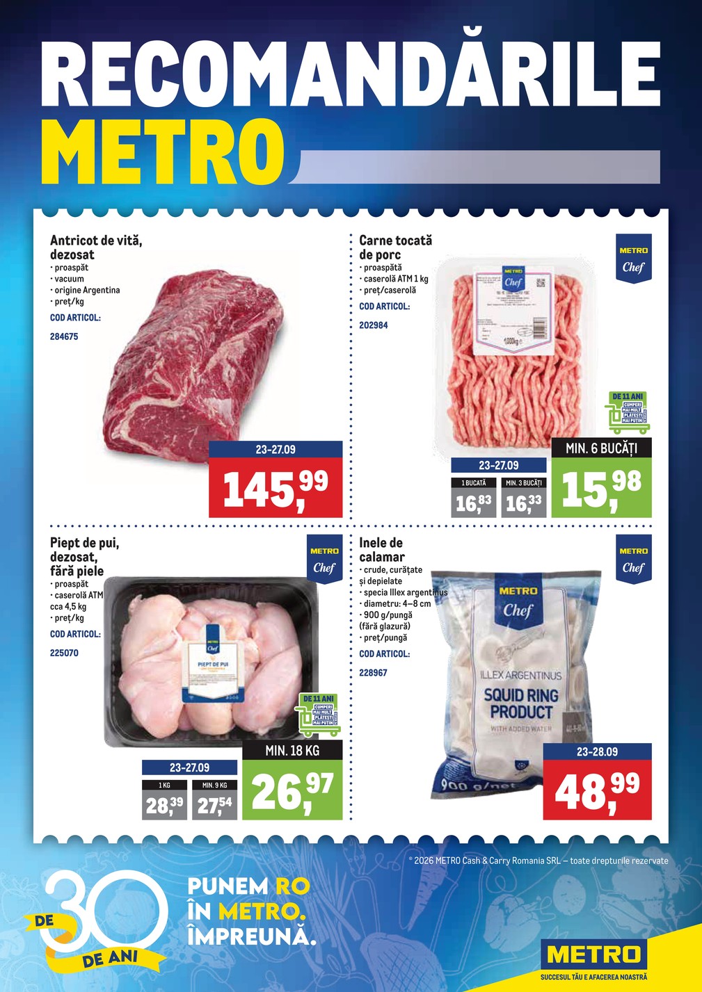Metro catalog cover